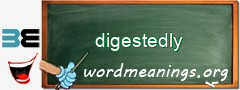 WordMeaning blackboard for digestedly